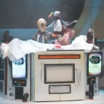 Shannon as "A. Puffin", lead puppeteer